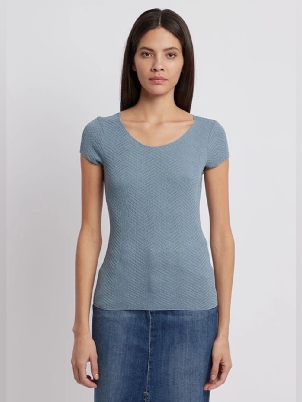 Emporio Armani Textured Top US Size 10 Euro Size 42